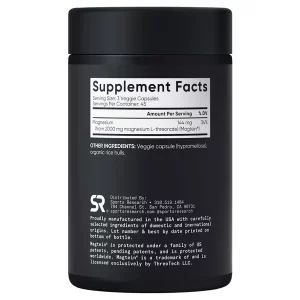 Magtein Magnesium L-Threonate – Sports Research (135 cápsulas vegetales)