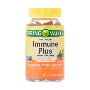 Immune Plus – Spring Valley (60 gomitas vegetarianas)