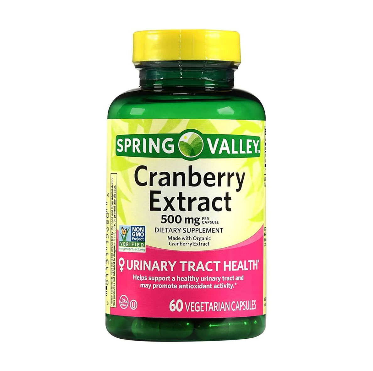 Cranberry Extract 500 mg – Spring Valley (60 cápsulas vegetarianas)