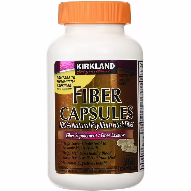 Psyllium Fiber – Kirkland Signature (360 cápsulas)