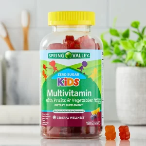 Zero Sugar Kids Multivitamin Gummies – Spring Valley (180 gomitas)