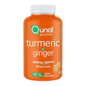 Turmeric + Ginger Gummies – Qunol (200 gomitas)