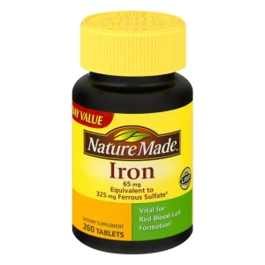 Iron 65 mg – Nature Made (365 tabletas)