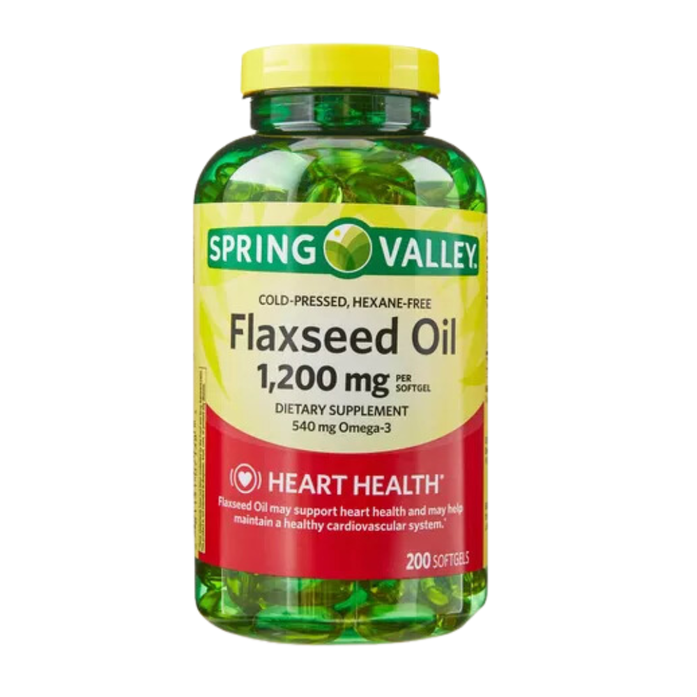 Flaxseed Oil 1200 mg – Spring Valley (200 softgels)
