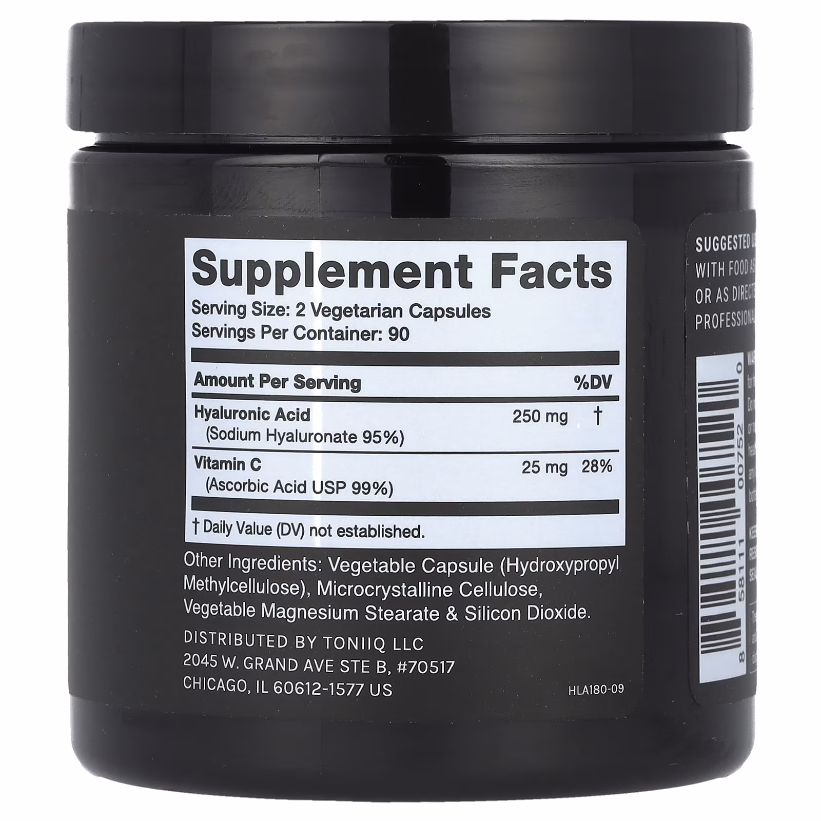 TONIIQ HYALURONIC ACID 180 CAP - Image 2