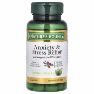 ANXIETY AND STRESS RELIEF NATURES BOUNTY 5O TABLETAS