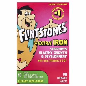 FLINTSTONES + EXTRA IRON (90 CHEWABLE)