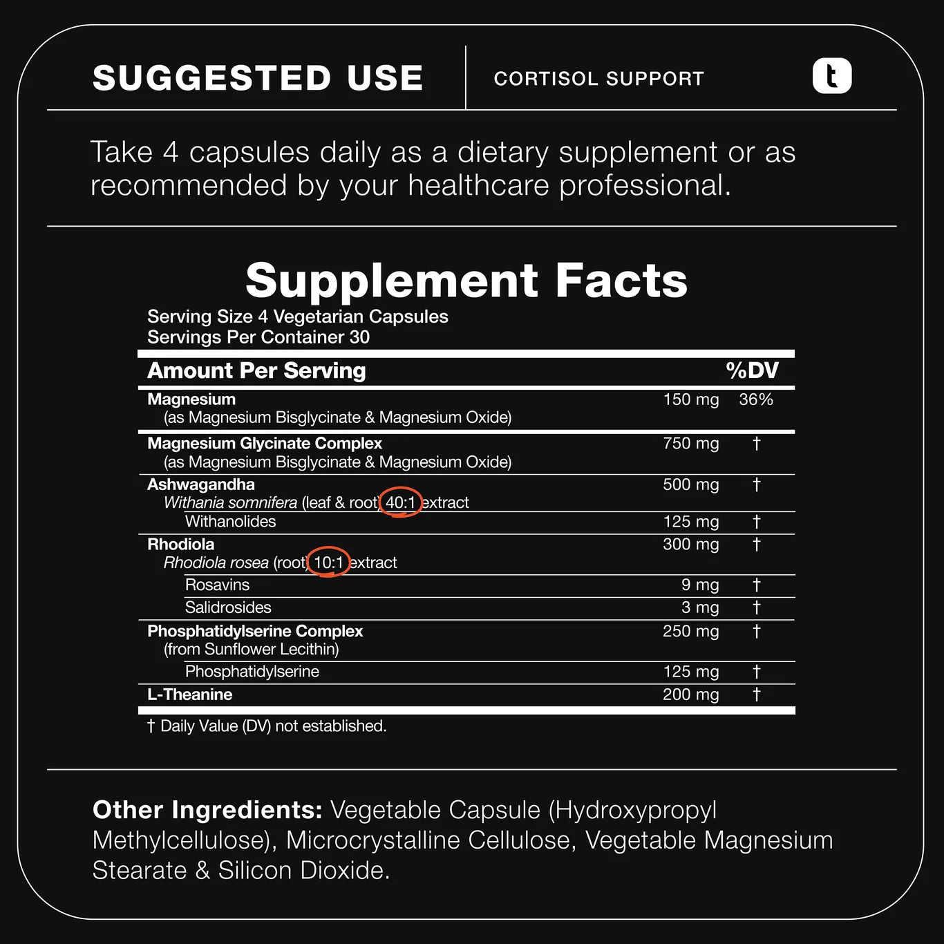 TONIIQ CORTISOL SUPPORT 2000 120 CAPS - Image 2