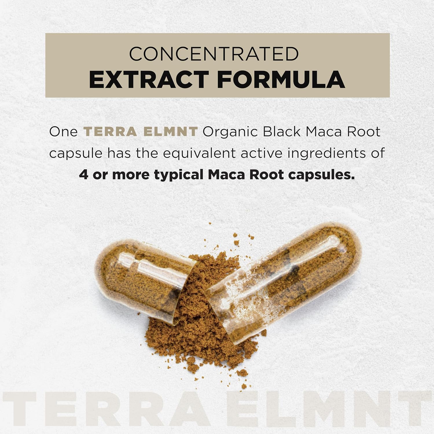 TERRA ELMNT BLACK MACA ASHWAGANDHA 60 CÁPSULAS - Image 3