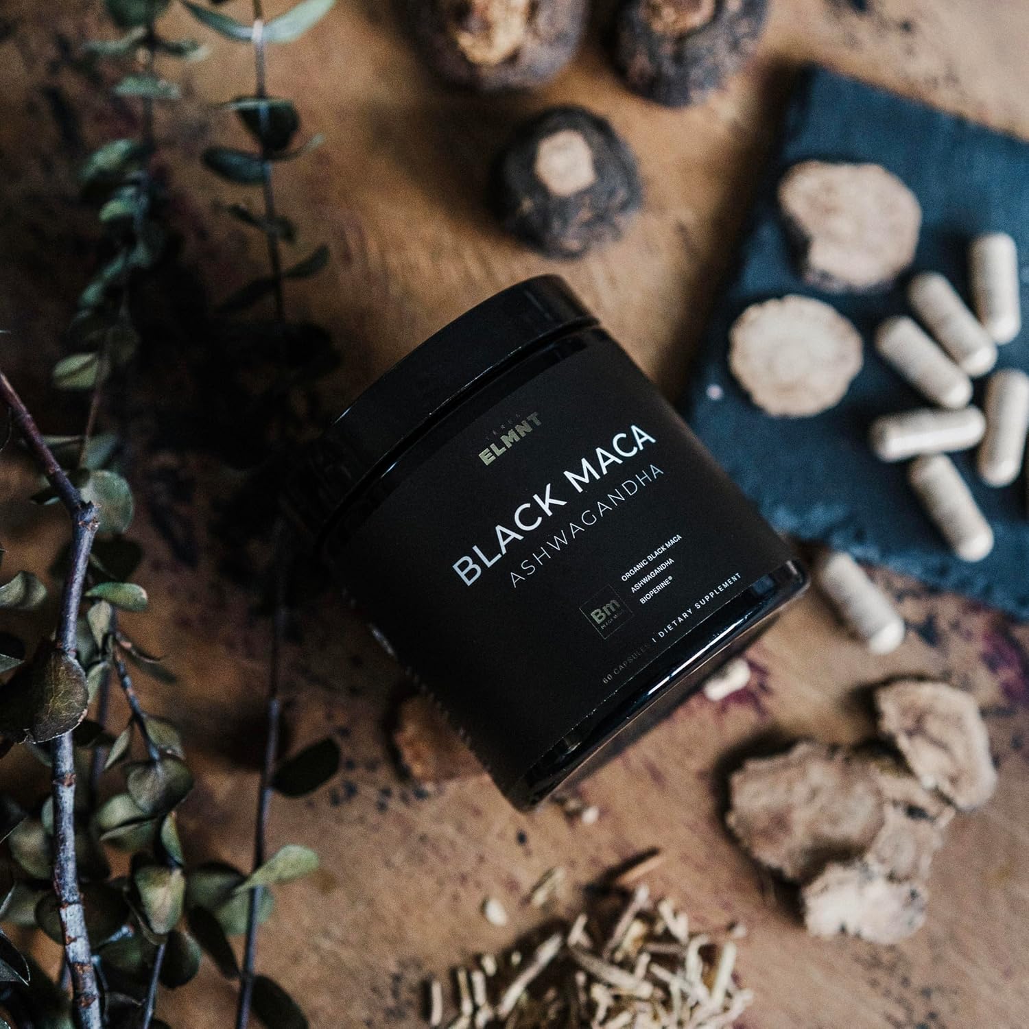 TERRA ELMNT BLACK MACA ASHWAGANDHA 60 CÁPSULAS - Image 2
