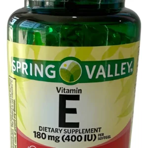 SPRING VALLEY VITAMIN E 100 softgels