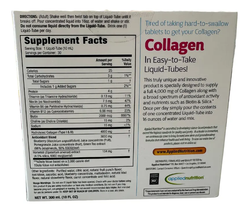 LIQUID COLLAGEN 30 TUBES - Image 2