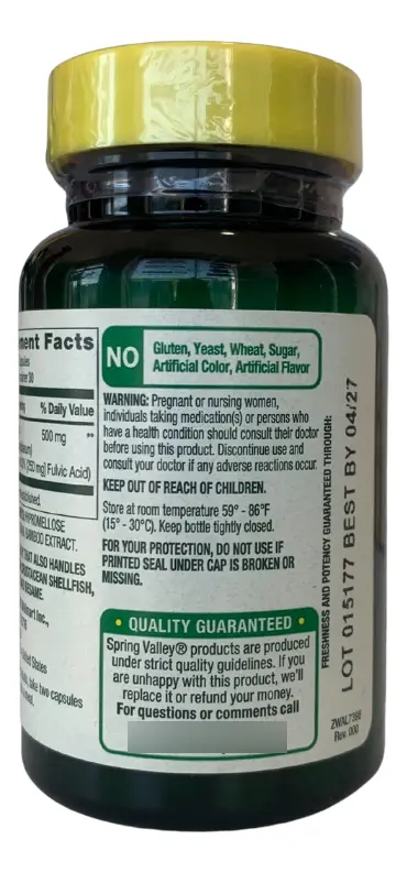 STANDARDIZED EXTRACT SHILAJIT 50% Fulvic 500mg DIETARY SUPPLEMENT 60 VEGETARIAN CAPSULES - Image 3
