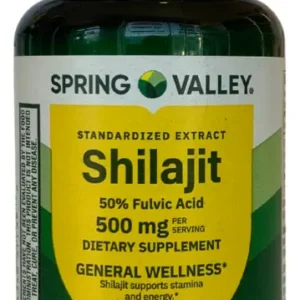 STANDARDIZED EXTRACT SHILAJIT 50% Fulvic 500mg DIETARY SUPPLEMENT 60 VEGETARIAN CAPSULES