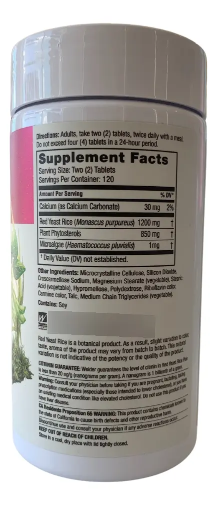 WEIDER RED YEAST RICE 240TAB - Image 3
