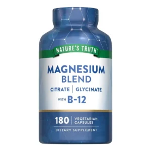 MAGNESIUM BLEND CITRATE GLYCINATE WITH B12 100 CAPS NATURE'S TRUTH