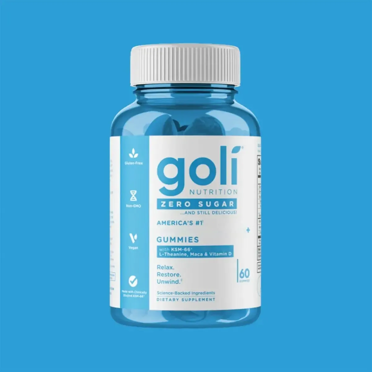 GOLI ZERO SUGAR ASHWAGANDHA GUMMIE S 60GUM - Image 2