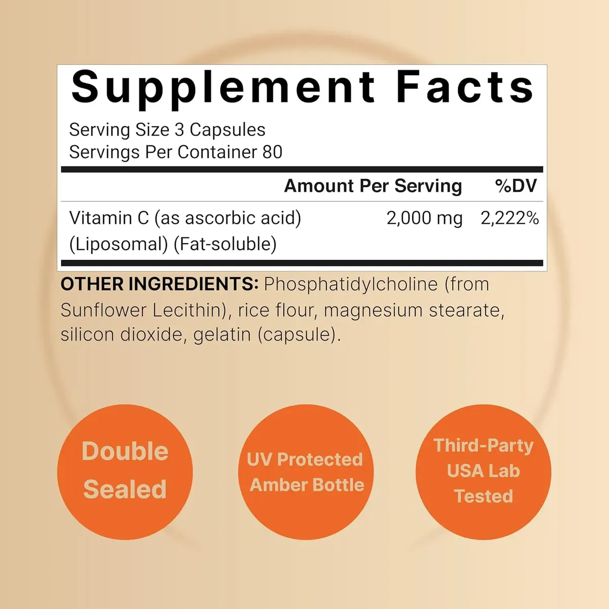 LIPOSOMAL VITAMIN C 2000MG 240 CAP NATUREBELL - Image 5