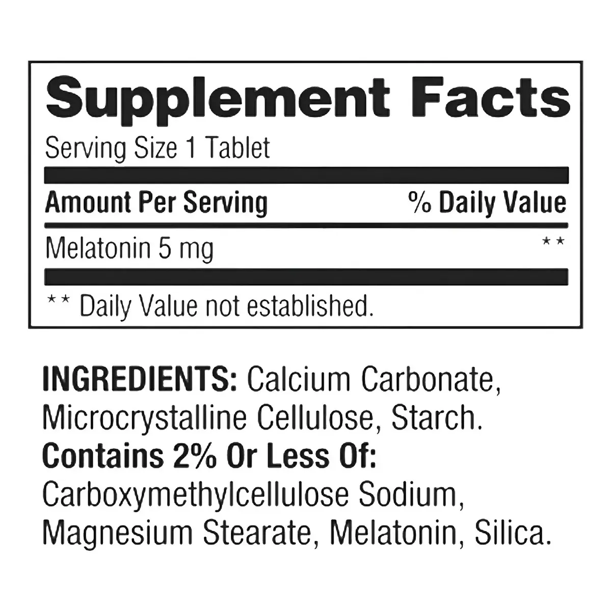 MELATONIN 5mg SLEEP SUPPORT 240 TABLETS - Image 2