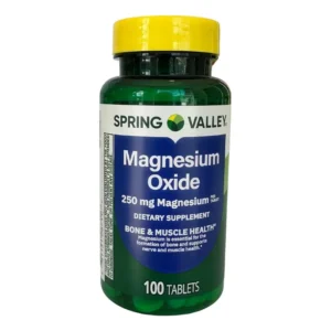 Magnesium Oxide 250mg BONE & MUSCLE HEALTH 100 TABLETS