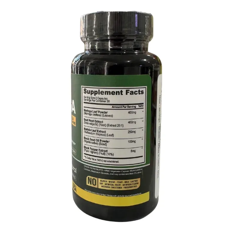 VITAMAX MORINGA BEET ROOT MULLEIN 60 CAP - Image 5