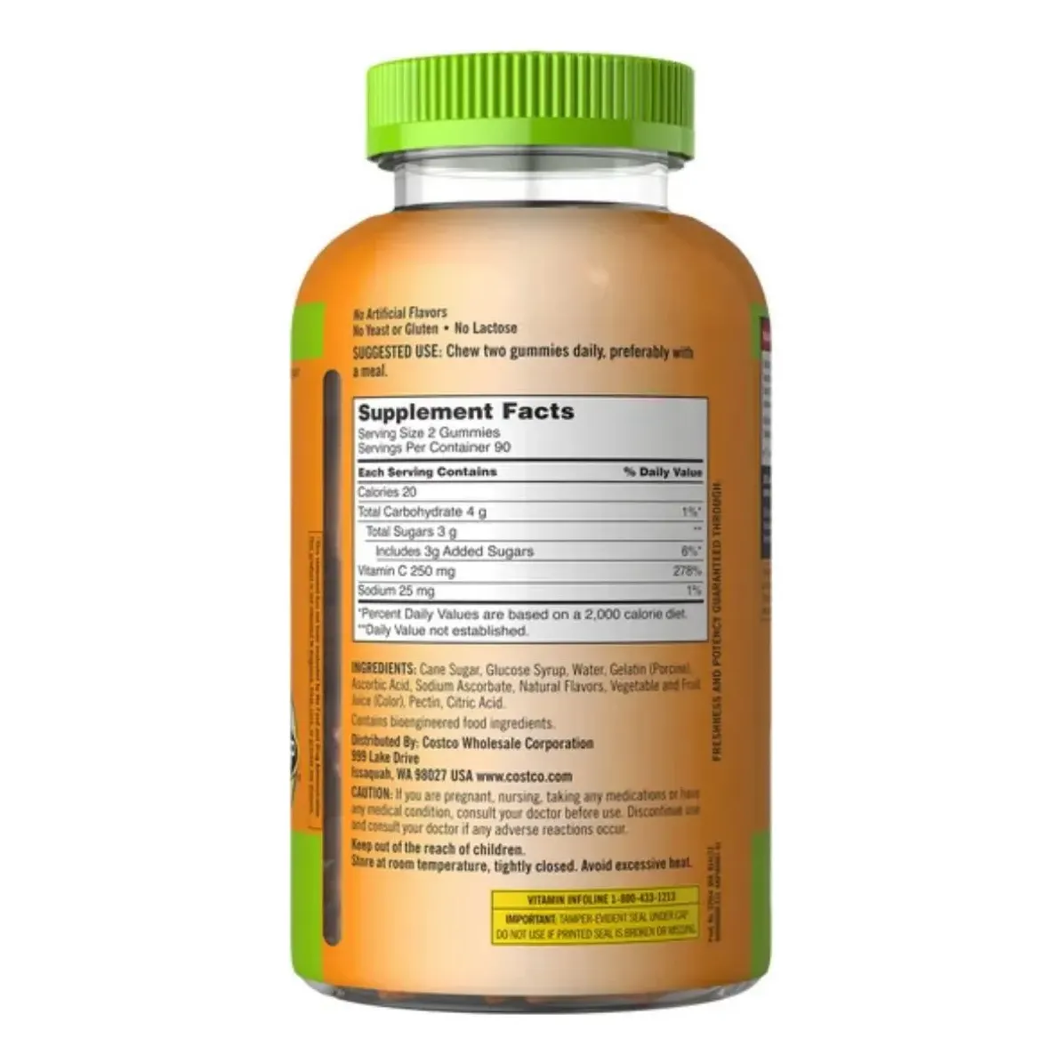 KIRKLAND ADULT GUMMIES C 250MG 180 GUMMIES - Image 3