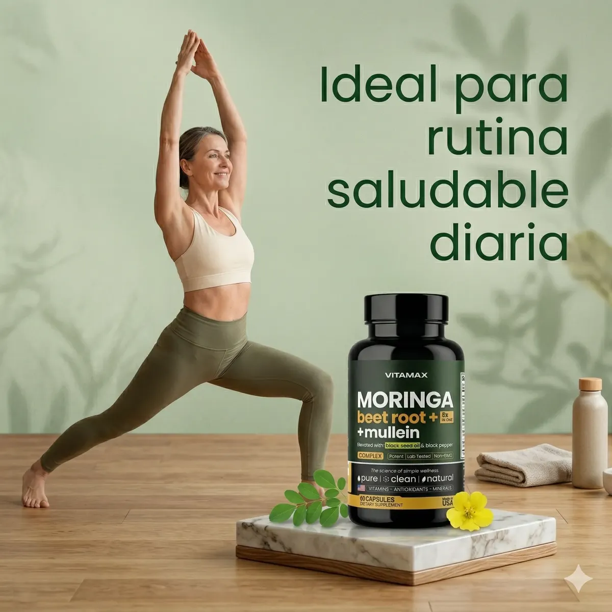VITAMAX MORINGA BEET ROOT MULLEIN 60 CAP - Image 2