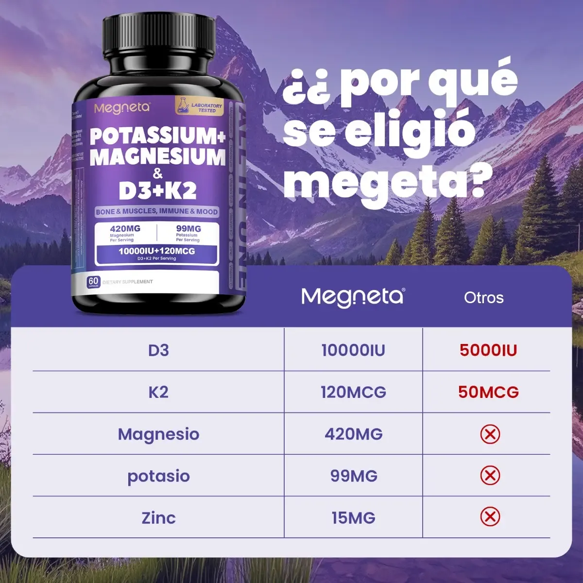 MEGNETA POTASSIUM MAGNESIUM D3 K2 - Image 2