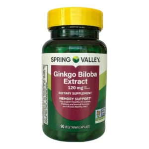 Ginkgo Biloba Extrac 120mg MEMORY SUPPORT 90 VEGETARIAN CAPSULES