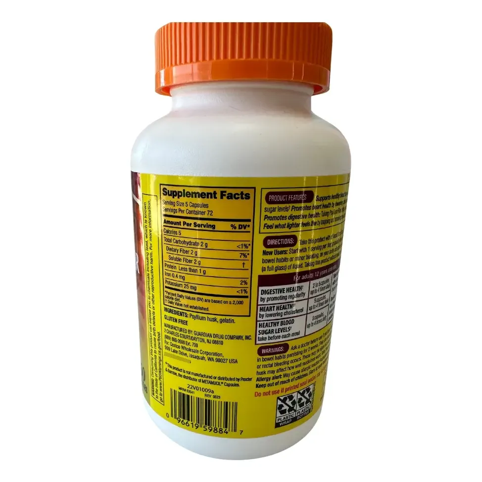 KIRKLAND PSYLLIUM FIBER 360 CAPS - Image 2