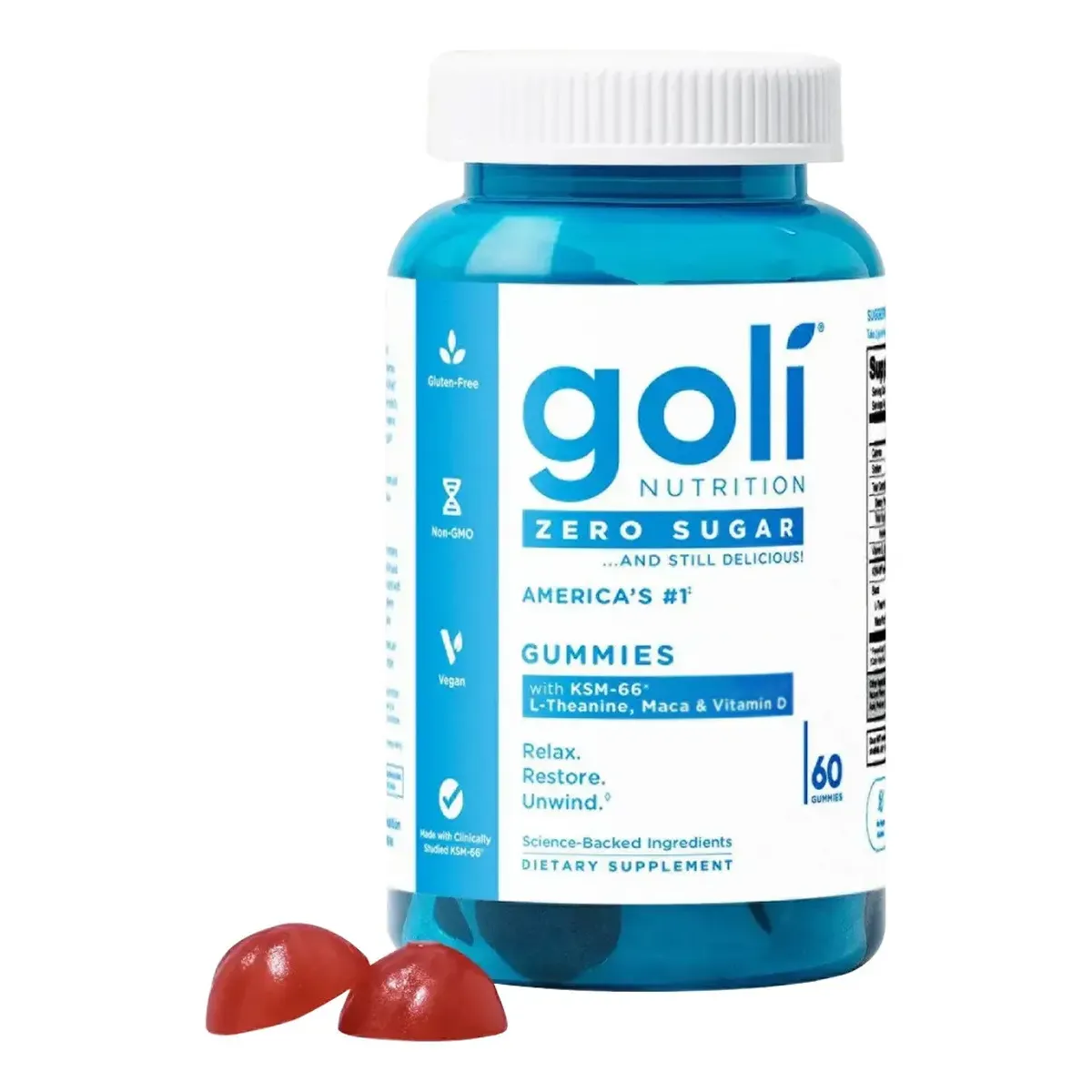GOLI ZERO SUGAR ASHWAGANDHA GUMMIE S 60GUM