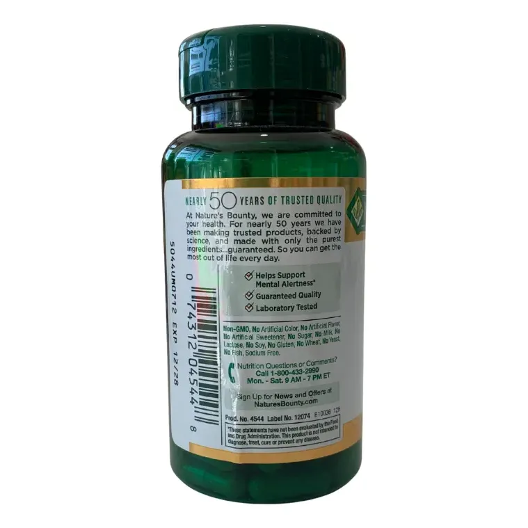 Ginkgo Biloba Standardized Extract 120 mg supports healty 100 capsules - Image 2