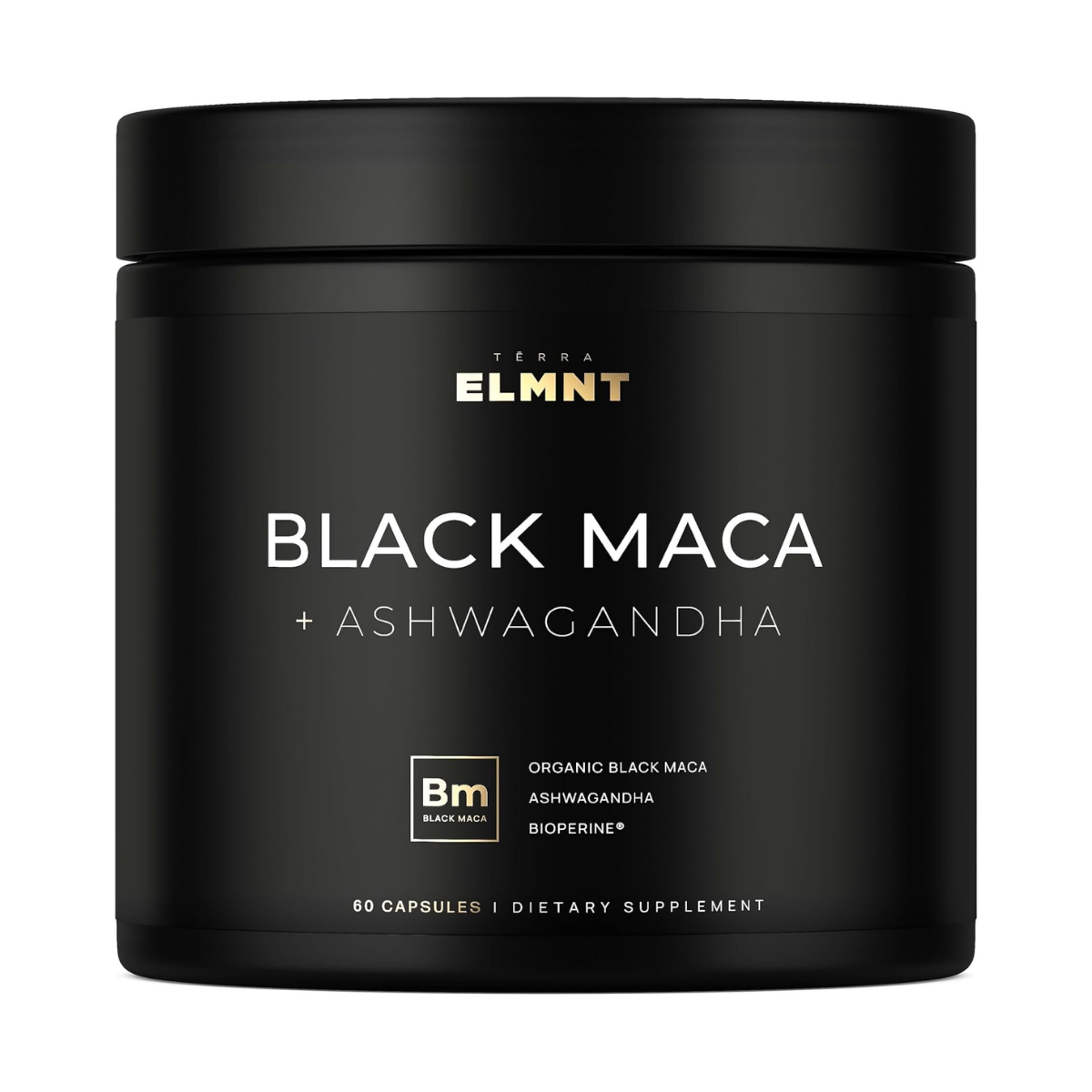 TERRA ELMNT BLACK MACA ASHWAGANDHA 60 CÁPSULAS