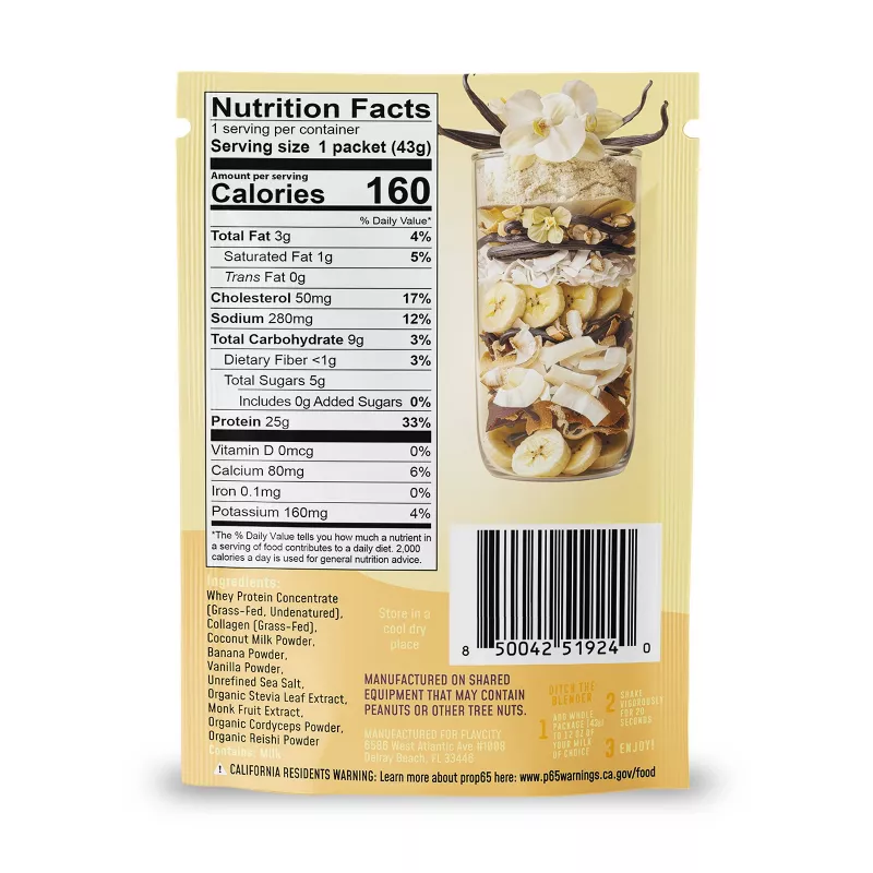 FLAVCITY ALL IN ONE PROTEIN SMOOTHIE POWDER VANILLA CREAM 430GR - Image 2