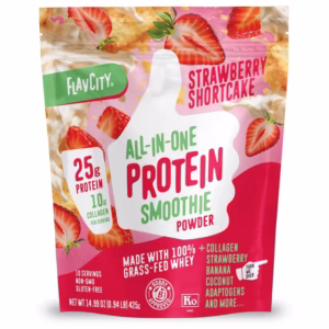 FLAVCITY ALL IN ONE PROTEIN SMOOTHIE POWDER STRAWBERRY 425GR