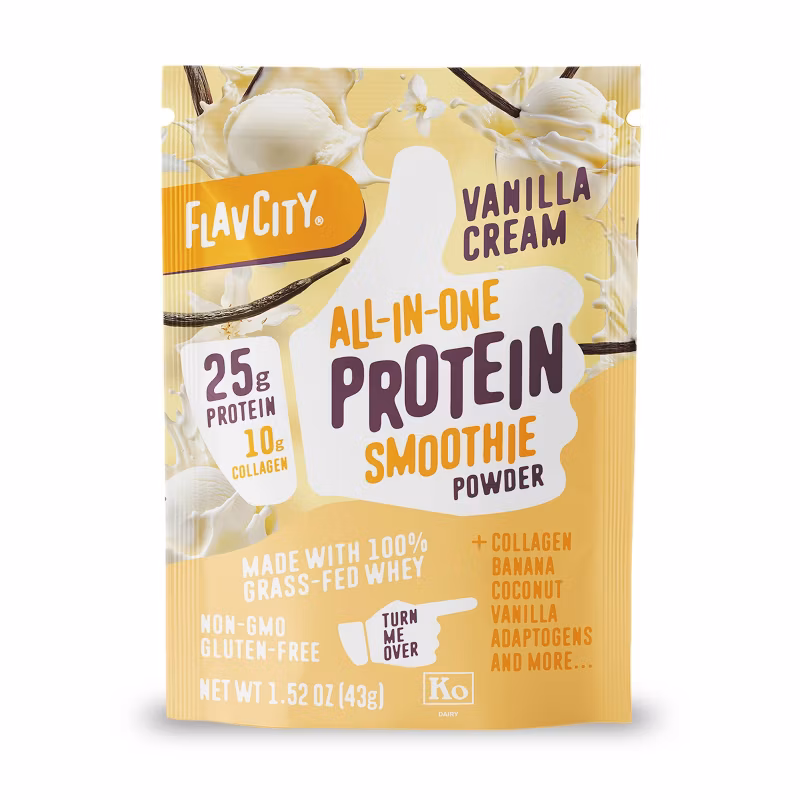 FLAVCITY ALL IN ONE PROTEIN SMOOTHIE POWDER VANILLA CREAM 430GR
