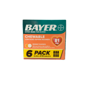 ASPIRIN CHEWABLE LOW DOSE ORANGE FLAVORED