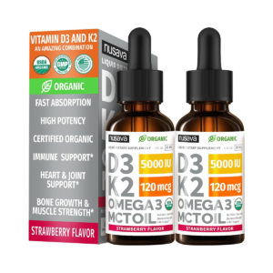 D3 K2 OMEGA 3 MCT OIL 60 SERVINGS STRAWBERRY FLAVOR