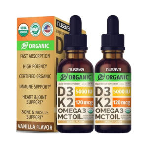 D3 K2 OMEGA 3 MCT OIL 60 SERVINGS VAINILLA FLAVOR